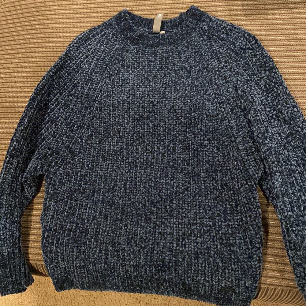Dark blue polyester sweater